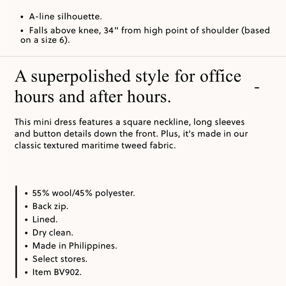 J.Crew Sophia mini dress in maritime tweed - Picture 10 of 10